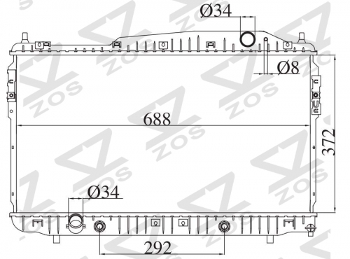 DAEWOO EPICA 1.8 2.0 2.5 16V 24V 2000-2006 AT radiator