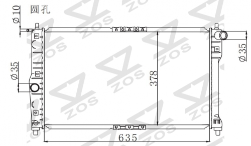 DAEWOO LANOS 1.3 1.5 1.6 A13 A15 A16SMAS 1997-2000 MT radiator