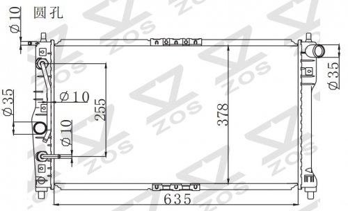 DAEWOO LEGANZA 1.8 2.0 /NUBIRA 1997-2000 AT radiator
