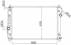 DAEWOO KALOS-AVEO 1.4-1.6' 2009-2010 MT radiator