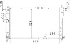 DAEWOO RACER 94- 1994- MT radiator
