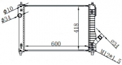 DAEWOO KALOS AVEO 09-10 MT radiator
