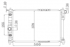 DAEWOO NUBRIA 1.5 1.6 1.8 2.0 16V 1997-1999 AT radiator