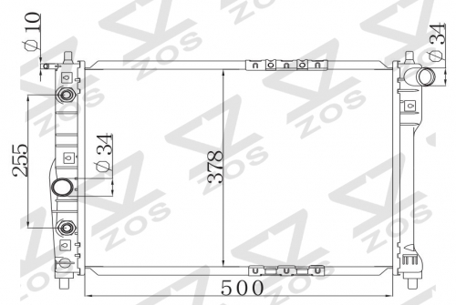 DAEWOO NUBRIA 1.5 1.6 1.8 2.0 16V 1997-1999 AT radiator