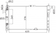 DAEWOO ESPERO 1.5/1.8/2.0 94-97 1994-1997 AT radiator