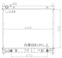 DAEWOO REXTON 2.9 TD 02- AT radiator