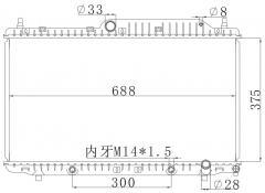 DAEWOO CHERY /奇瑞A5 AT radiator