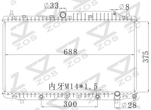 DAEWOO CHERY /奇瑞A5 AT radiator