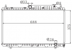 DAEWOO Chery A5 (奇瑞A5) 2008- MT radiator