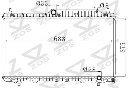DAEWOO Chery A5 (奇瑞A5) 2008- MT radiator