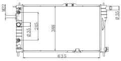 DAEWOO CIELO 1.5i16V’94 1994 AT radiator
