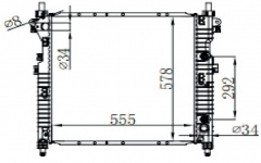 DAEWOO SSANG YONG ACTYON2.0 XD1 05-AT radiator