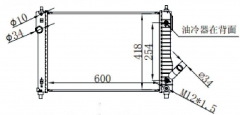 DAEWOO KALOS AVEO 09-10 AT radiator