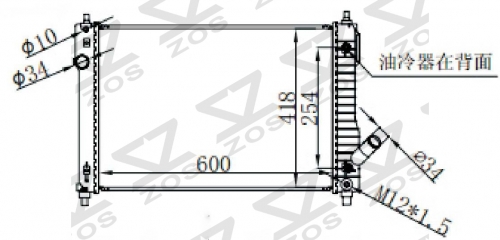 DAEWOO KALOS AVEO 09-10 AT radiator
