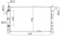 DAEWOO ESPERO 1.5 1.8 2.0 1994-1997 AT radiator