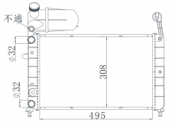 FIAT PTEMPRA(159)1.6 90-93 MT radiator
