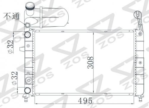 FIAT PTEMPRA(159)1.6 90-93 MT radiator