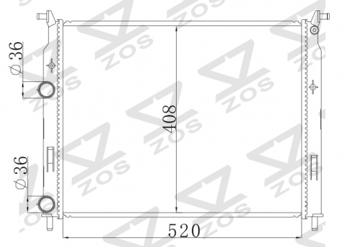 FIAT PALIO (178BX) 1.6 16V' 1996- MT radiator