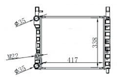 FIAT RITMO G 1600 83-85 MT radiator