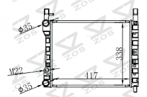 FIAT RITMO G 1600 83-85 MT radiator