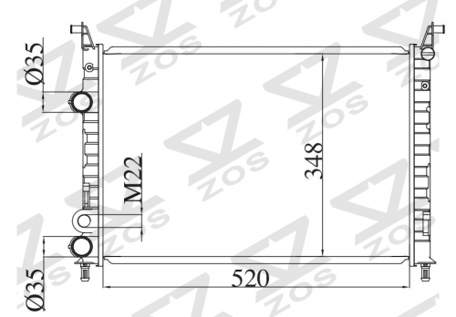 FIAT ALBEA 2002- MT radiator