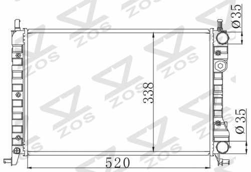 FIAT PALIO 1.2 i 1996- MT radiator