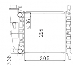 FIAT UNO 45 G900' 1983- MT radiator