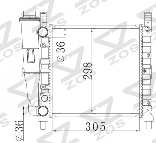 FIAT UNO 45 G900' 1983- MT radiator