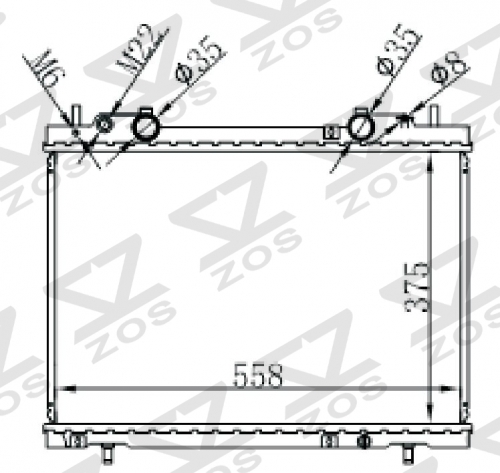 FIAT MEREA 2.0I 20V 96- MT radiator
