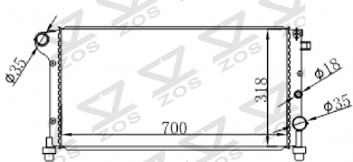 FIAT PANDA 1.3 MJTD D 03- MT radiator