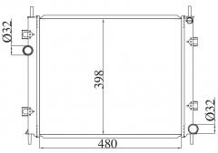 FIAT PROTONS SAVVY 2005- MT radiator