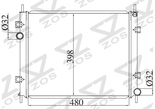 FIAT PROTONS SAVVY 2005- MT radiator