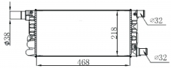 FIAT PUNTO 1.2SPI 1993-1999 MT radiator