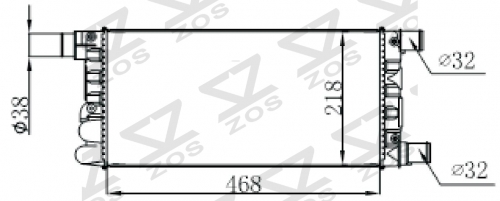 FIAT PUNTO 1.2SPI 1993-1999 MT radiator