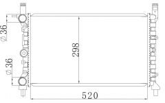 FIAT DUNA WEEKEND 1.7 MT radiator