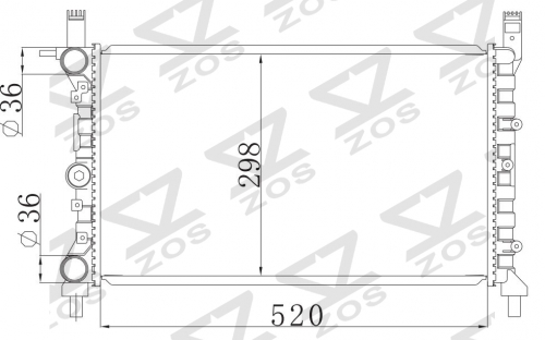 FIAT DUNA WEEKEND 1.7 MT radiator