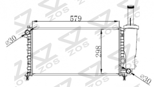 FIAT PUNTO II 1.2 i 1999- MT radiator