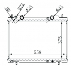 FIAT BRAVA 1.8 16V 95- MT radiator