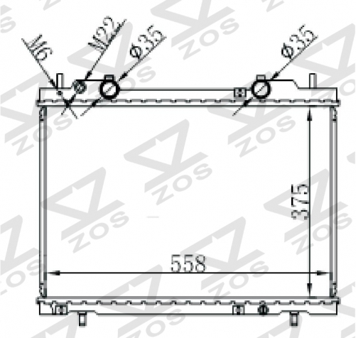 FIAT BRAVA 1.8 16V 95- MT radiator