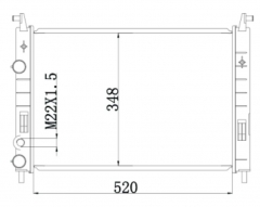 FIAT PALIO MT radiator