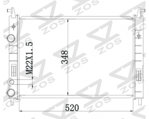 FIAT PALIO MT radiator