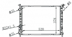 FIAT PALIO WEEKEND 96- 1.7 MT radiator