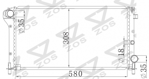FIAT PANDA 1.3 MJTD D 188 A9.000' 2003- MT radiator