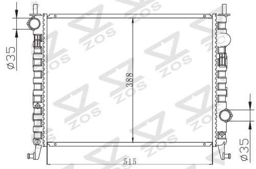 FIAT ALBEA 94-02 1.3 MJTD MT radiator