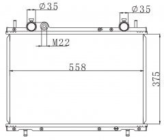 FIAT BRAVA/BRAVO 1.9TD/1.9JTD（AGT）1995-2001 MT radiator