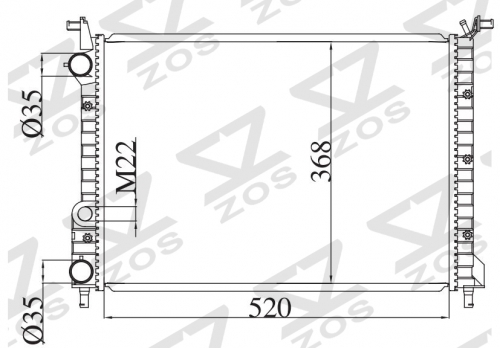 FIAT Palio mkl 00-1.2 no aircon MT radiator