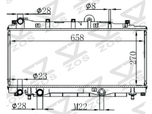 FIAT Punto MT radiator
