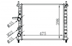 FIAT BRAVA (95 ) 1.2I 16V MT radiator