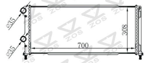 FIAT DOBLO 1.3 MJTD 01- MT radiator