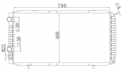 FIAT DUCATO 2.0I 94-02 MT radiator